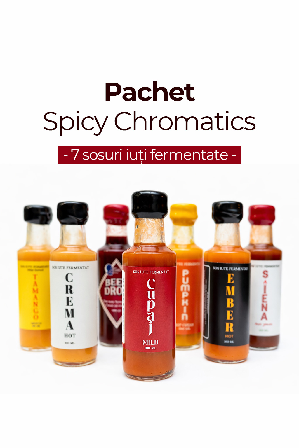 Pachet Spicy Chromatics - întreaga paletă de sosuri iuți